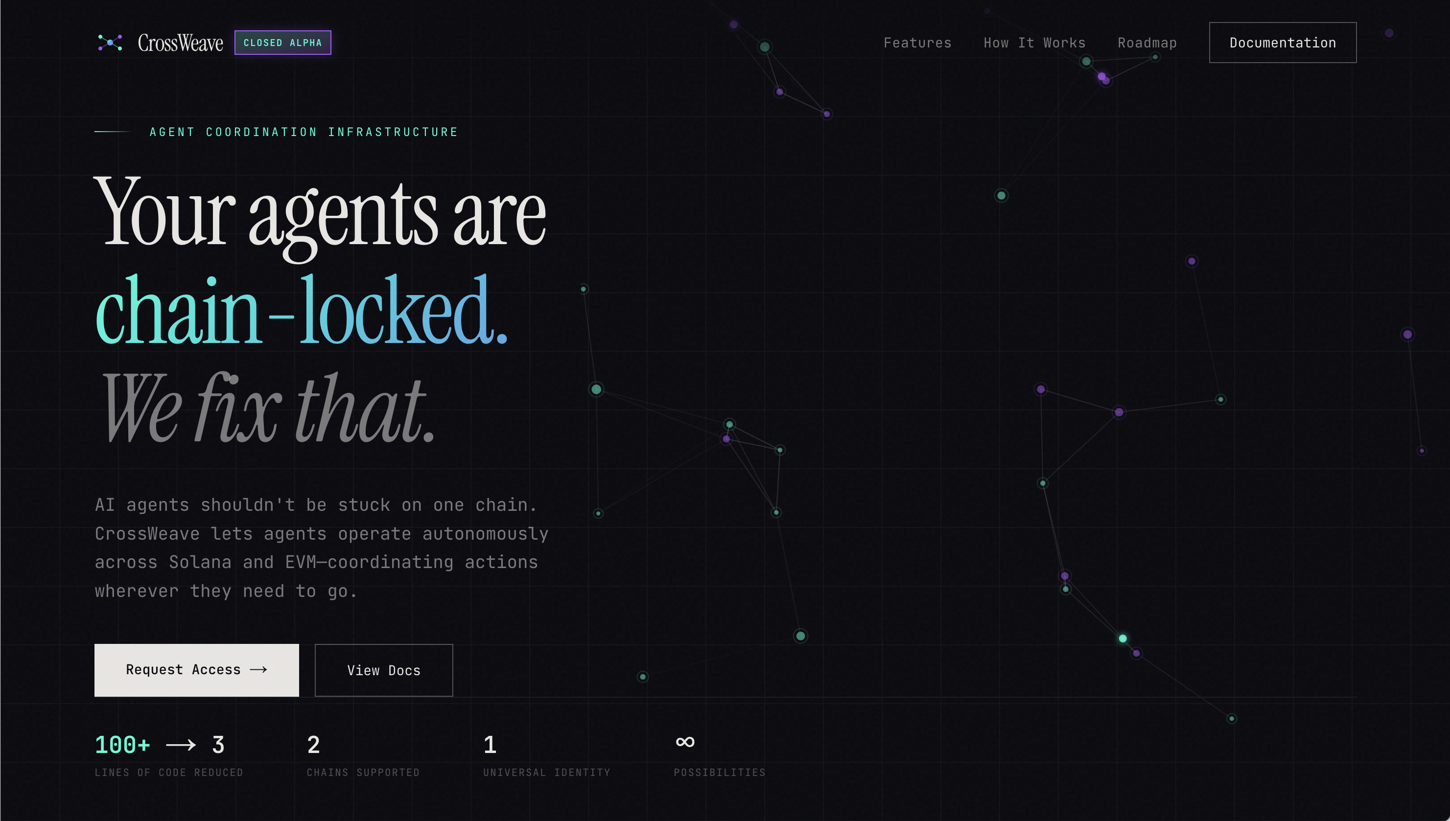 CrossWeave website screenshot